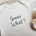 COUPLEHOODIES Personalized Baby Onesie Bodysuit – Custom Embroidery Gift for Pregnancy Reveal Baby Shower or First Grandchild