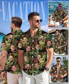 Custom Hawaiian Shirt with Face for Men Women Youth Kid, Personalized Hawaiian Shirts with Face Logo Photo Picture