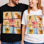 H-DEWALL Custom Shirts Custom Bootleg Rap Shirt for Him Custom Face Shirt with Photo Pet Custom Tees Gift for Dog Cat Lover