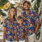 Custom Hawaiian Shirt with Face for Men Women Youth Kid, Personalized Hawaiian Shirts with Face Logo Photo Picture