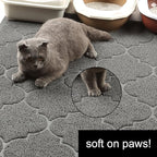 LittleTiger Cat Litter Mat, XL Super Size, Phthalate Free, Easy to Clean, 46x35 Inches, Durable, Soft on Paws, Large Litter Mat.