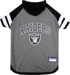 Pets First NFL Oakland Raiders Hoodie for Dogs & Cats. | NFL Football Licensed Dog Hoody Tee Shirt, Small| Sports Hoody T-Shirt for Pets | Licensed Sporty Dog Shirt
