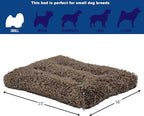 MidWest Homes for Pets Small QuietTime Deluxe Coco Chic Pet Bed, Ultra-Soft & Overstuffed, Machine Washable, Fits 24-inch Crate