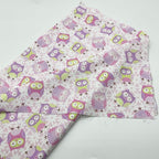 1 Yard (Pre-Cut) 43" x 36" (109cm x 92cm) Premium Floral Cotton Quilting Sewing Fabric, DIY Sewing Patchwork Supplies for Face mask Clothing Handmade Craft&Home Decoration (Owl)