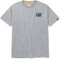 CAT Men's Trademark T-Shirts with Shape-Retention Rib Trim Spandex, Tagless Neck, and Cat Logo on Left Chest