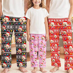 Custom Pajama Pants for Women Men, Personalized 67 Name Photo PJ Family Six Seven Matching Sleep Bottoms Birthday Xmas Gifts