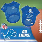 Pets First NFL Detroit Lions Raglan Jersey One Pride - Size X-Large. Cutest Football Jersey for Dogs & Cats