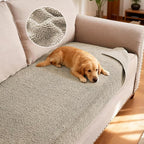 H.VERSAILTEX Non Slip Pet Couch Cover Chenille Dog Bed Protector Thick Soft Sofa Slipcover Pet Friendly Washable Couch Cushion Covers for Pets (30" x 70", Island Fossi)