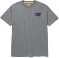 CAT Men's Trademark T-Shirts with Shape-Retention Rib Trim Spandex, Tagless Neck, and Cat Logo on Left Chest