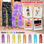 Custom Pajama Pants for Women Men, Personalized 67 Name Photo PJ Family Six Seven Matching Sleep Bottoms Birthday Xmas Gifts