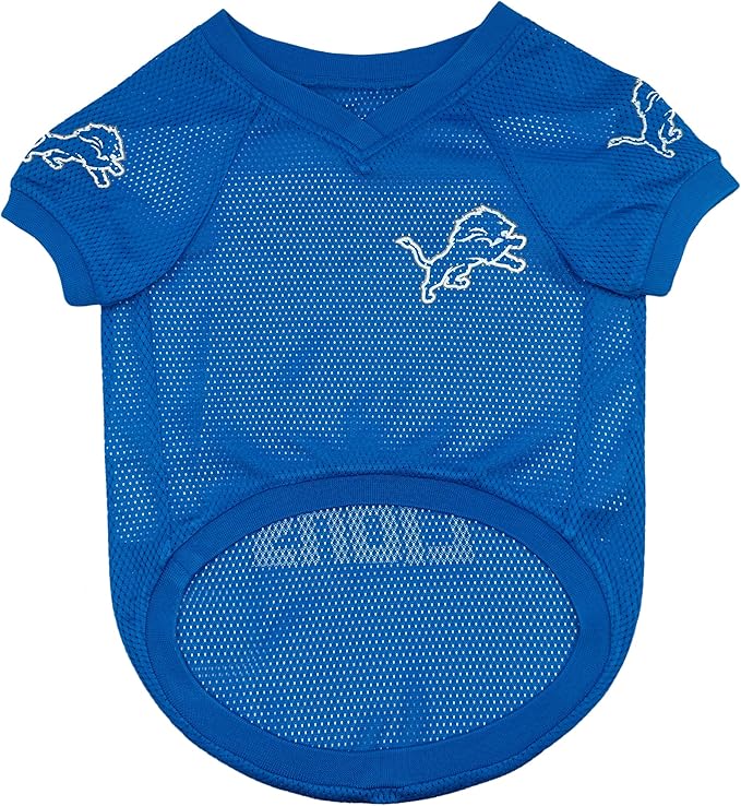 Pets First NFL Detroit Lions Raglan Jersey One Pride - Size X-Large. Cutest Football Jersey for Dogs & Cats