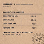 Vital Essentials Freeze Dried Cat Treats | Salmon Bites, Single Protein | Premium Quality | Grain Free, Crunchy Cat Treats, 1.1 oz Bag