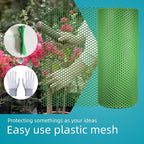Pet & Garden Safeguard - 15.7IN x 49.2FT Roll - Green Plastic Netting, Multi-Use Decorative Fence for Poultry, Dogs, Rabbits,Chicken and Snake Barrier