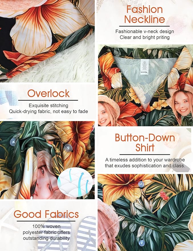 Custom Hawaiian Shirt with Face for Men Women Youth Kid, Personalized Hawaiian Shirts with Face Logo Photo Picture