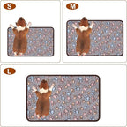 1 Pack 3 Blankets Super Soft Fluffy Premium Fleece Pet Blanket Flannel Paw Printed Throw for Dog Puppy Cat (Small 23x16'', Dark Coffee, Brown, Purple)