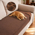 H.VERSAILTEX Non Slip Pet Couch Cover Chenille Dog Bed Protector Thick Soft Sofa Slipcover Pet Friendly Washable Couch Cushion Covers for Pets (30" x 70", Caramel)