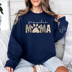 Personalized Dog Breed Mama Sweatshirt, Custom Paw Print Sweater, Cozy Pet Lover Outfit, Unique Gift