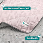 PetAmi Waterproof Cooling Mat for Dog, Premium Pet Cooling Blanket for Bed Crate, Anti Slip Indoor Dog Cool Pad for Sleeping, Q-MAX Large Sofa Couch Cover Mat for Cat, Pink, 40x60