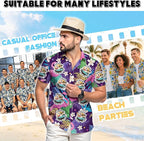 Custom Hawaiian Shirt with Face Photo Picture for Men Women Kids Youth Adult, Tropical Personalized Hawaiian Shirts Gift