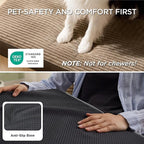 Bedsure ComfyFleece XL Dog Bed for Crate - Extra Large Orthopedic Pet Beds with Removable Washable Cover, NOT Waterproof Egg Crate Foam Mat for Pets Up to 80 lbs, 41"x27"x3.3", Not for Chewers
