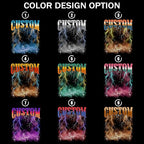 H-DEWALL Custom Shirts Custom Bootleg Rap Shirt for Him Custom Face Shirt with Photo Pet Custom Tees Gift for Dog Cat Lover