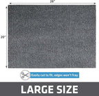 Drymate Cat Litter Box Mat, Litter Trapping Mat, Waterproof, Urine-Proof, Absorbent, Machine Washable, Soft on Paws, Contains Mess, Protects Floors, Kitten Supplies, Grey, 20x28