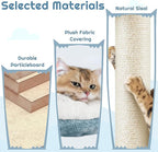 Yaheetech 61in Tall Ocean-Themed Cat Tree, Multi-Level Cat Tower with Shark's Mouth-Shaped Nest, Fish-Shaped Platform, Sisal Scratching Posts, Plush Pet Bed Furniture as Kitty Activity Center
