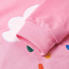 RETSUGO Toddler Baby Girls Sweatshirts Casual Pullover Crewneck Winter Long Sleeve Tops Shirts Clothes 3T-8T