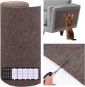 15.7'' x 78.7'' Cat Scratch Furniture Protector Cat Wall Scratcher Mat AdhesiveTrimmable Cloth Couch Anti-Scratch Cover DIY Climb Couch Protector from Claws, Replacement Pads，Brown