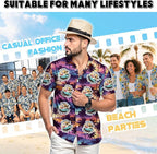 Custom Hawaiian Shirt with Face Photo Picture for Men Women Kids Youth Adult, Tropical Personalized Hawaiian Shirts Gift