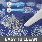Drymate Cat Litter Box Mat, Litter Trapping Mat, Waterproof, Urine-Proof, Absorbent, Machine Washable, Soft on Paws, Contains Mess, Protects Floors, Kitten Supplies, Dark Blue, 20x28