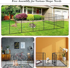 Dog Playpen 32 inch 20 Panels Indoor Outdoor Dog Pen for Medium/Small Dogs Heavy Duty Metal Dog Fence Outdoor for Yard, Puppy Playpen with Door Portable Pet Fence for RV Camping Yard