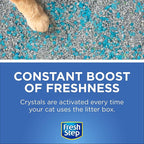 Fresh Step Cat Litter Crystals Deodorizer, Non Toxic Odor Neutralizing Crystals for Litter Boxes that Help Control Smells and Keep Home Areas Fresh, Fresh Scent, 15 Ounce - 3 Pack