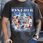 Custom Dad Shirt Personalized Picture T-Shirt for Men for New Dad Daddy Gift for Grandpa