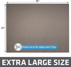 Drymate Cat Litter Box Mat, Litter Trapping Mat, Waterproof, Urine-Proof, Absorbent, Machine Washable, Soft on Paws, Contains Mess, Protects Floors, Kitten Supplies, Taupe, 29x36 XL