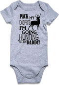 UNIFACO Unisex Baby Funny Saying Outfit Short and Long Sleeve Bodysuits Romper 0-18M