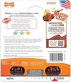 Nylabone Original & Textured Bone Power Chew Toy for Dogs, Durable & Tough Dog Toys for Aggressive Chewers, Basted Blast Bacon and Steak Flavor, Small Dogs - Up to 25 lbs, 2 Pack