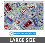 Drymate Cat Litter Box Mat, Litter Trapping Mat, Waterproof, Urine-Proof, Absorbent, Machine Washable, Soft on Paws, Contains Mess, Protects Floors, Kitten Supplies, Multicolor, 20x28