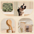 Yaheetech 64.5in Cat Tree Cat Tower Scratching Post, Plush Cover Cat Condo Bed Furniture with Hammock, Platform, Perch for Extra Large Cats as Playing House