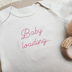 COUPLEHOODIES Personalized Baby Onesie Bodysuit – Custom Embroidery Gift for Pregnancy Reveal Baby Shower or First Grandchild
