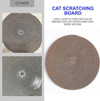 Round Cat Scratcher Pad 10 inch Diameter 3/5 inch Thickness Scratch Replacement Refill Scratching Board Cat scratchers for Indoor Cats (2 Pc)