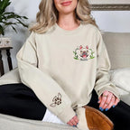 LOVELYPOD Custom Embroidered Dog Mom Sweatshirt with Dogs Names, Pet Photo Shirt, for Dog Lovers