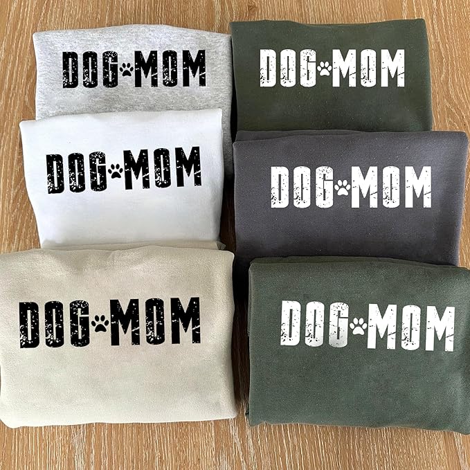 Personalized Dog Mom Sweatshirt, Custom Pet Name Sweater for Women, Dog Lover Gift, Cute Pet Apparel
