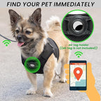 Dog Harness with Airtag Holder for Small Dogs, Puppy, Cats - No Pull Step in Small Dog Harness and Reflective Dog Leash Set for Walking Training Travel Grooming Outdoor