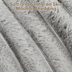 Donut Dog and Cat Bed, Luxurious Comfortable Faux Rabbit Fur Pet Beds, Round Anti-Anxiety Calming Puppy Kitten Bed with Anti-Slip Bottom for Small Medium Dogs & Cats(36", Grey)
