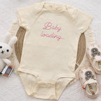 COUPLEHOODIES Personalized Baby Onesie Bodysuit – Custom Embroidery Gift for Pregnancy Reveal Baby Shower or First Grandchild
