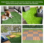 XLX TURF Interlocking Fake Grass Tiles Pad for Dogs Potty Training- 12" x 12" Pet Artificial Grass Squares with Drainage, 6 Pack