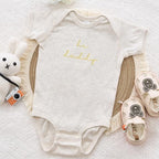 COUPLEHOODIES Personalized Baby Onesie Bodysuit – Custom Embroidery Gift for Pregnancy Reveal Baby Shower or First Grandchild
