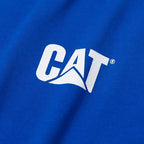 CAT Men's Trademark T-Shirts with Shape-Retention Rib Trim Spandex, Tagless Neck, and Cat Logo on Left Chest