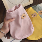 Waffle Knit Cat & Dog T Shirt for Small Dogs, Stretchable Puppy Shirt for Sphynx Cats & Small Breeds, Pet Clothes | Breathable Summer/Winter Apparel for Newborn(3PCS XLarge)